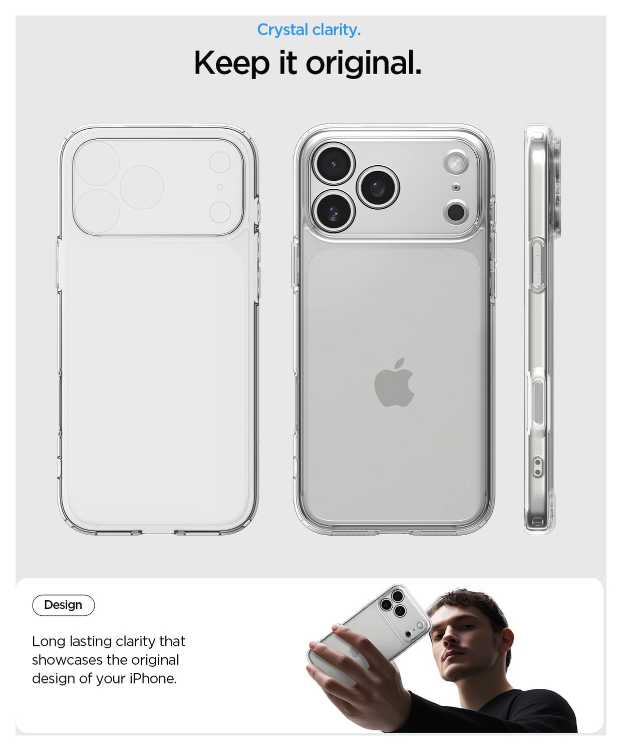 Spigen Ultra Hybrid Apple iPhone 17 Pro Max Hoesje Back Cover Transparant afbeelding 4