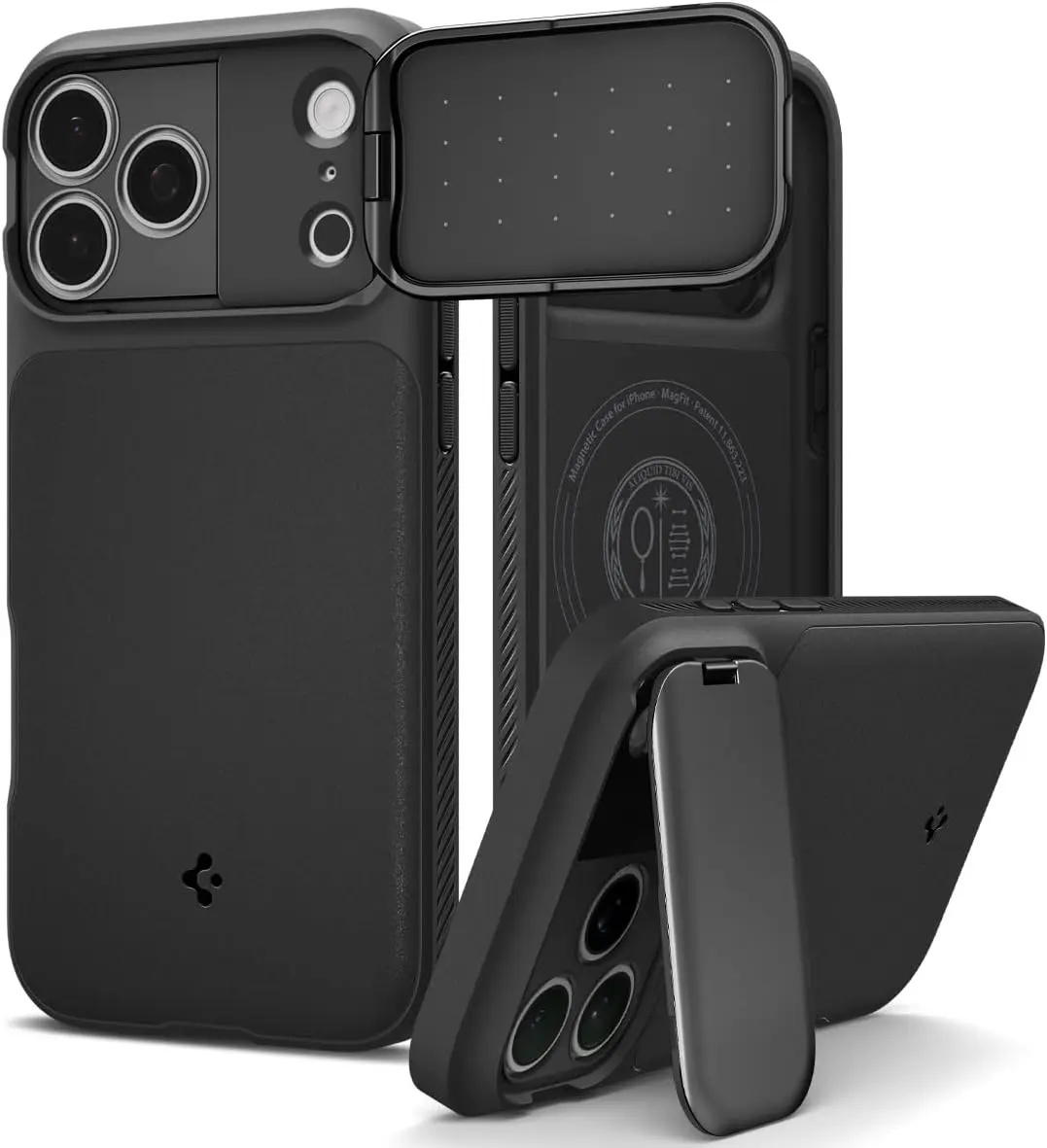 Spigen Optik Armor MagSafe Apple iPhone 17 Pro Max Hoesje Camera Slider Zwart afbeelding 1