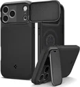 Spigen Optik Armor MagSafe Apple iPhone 17 Pro Max Hoesje Camera Slider Zwart