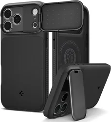 Spigen Optik Armor MagSafe Apple iPhone 17 Pro Max Hoesje Camera Slider Zwart afbeelding