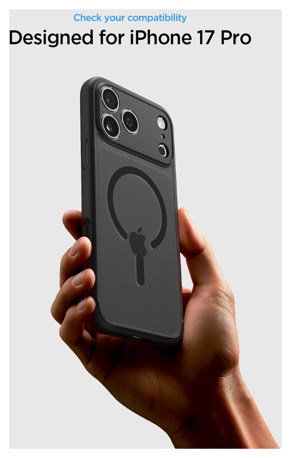 Spigen Ultra Hybrid MagFit iPhone 17 Pro Max Hoesje MagSafe Frost Zwart afbeelding 2