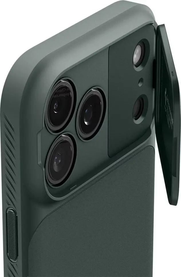 Spigen Optik Armor MagSafe Apple iPhone 17 Pro Hoesje Camera Slider Groen afbeelding 6