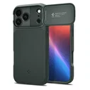 Spigen Optik Armor MagSafe Apple iPhone 17 Pro Max Hoesje Camera Slider Groen