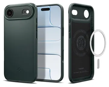 Spigen Thin Fit MagFit iPhone Air Hoesje MagSafe Back Cover Groen