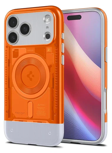 Spigen Classic C1 MagFit iPhone 17 Pro Max Hoesje MagSafe Oranje afbeelding 1