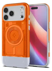Spigen Classic C1 MagFit iPhone 17 Pro Max Hoesje MagSafe Oranje afbeelding