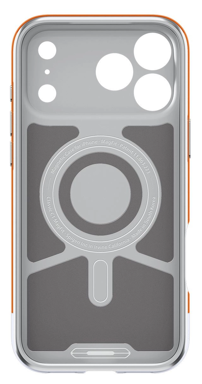 Spigen Classic C1 MagFit iPhone 17 Pro Max Hoesje MagSafe Oranje afbeelding 3