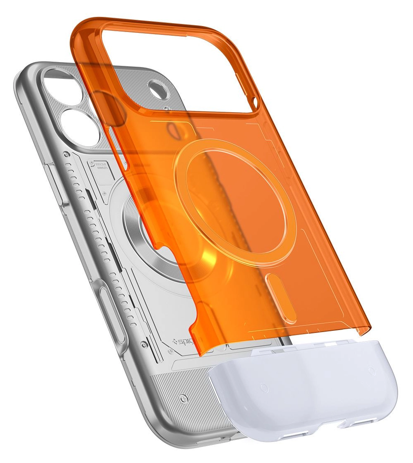 Spigen Classic C1 MagFit iPhone 17 Pro Max Hoesje MagSafe Oranje afbeelding 6