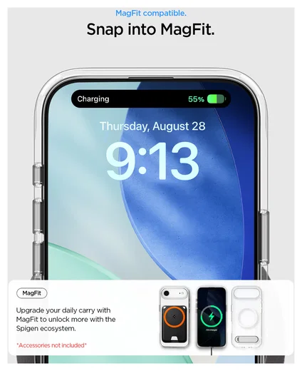 Spigen Ultra Hybrid S MagFit Apple iPhone Air Hoesje Transparant Wit afbeelding 5