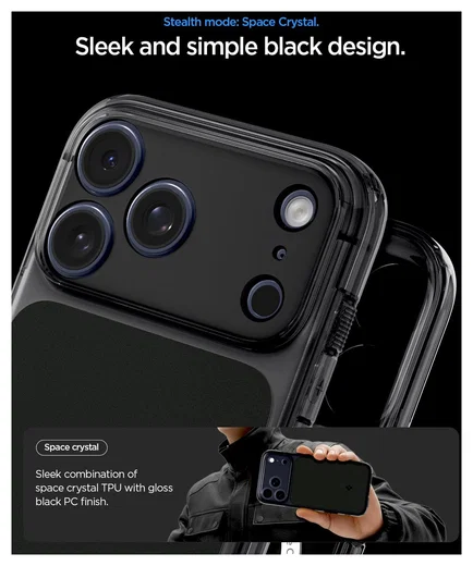 Spigen Ultra Hybrid T iPhone 17 Pro Max Hoesje MagSafe Matte Zwart afbeelding 4