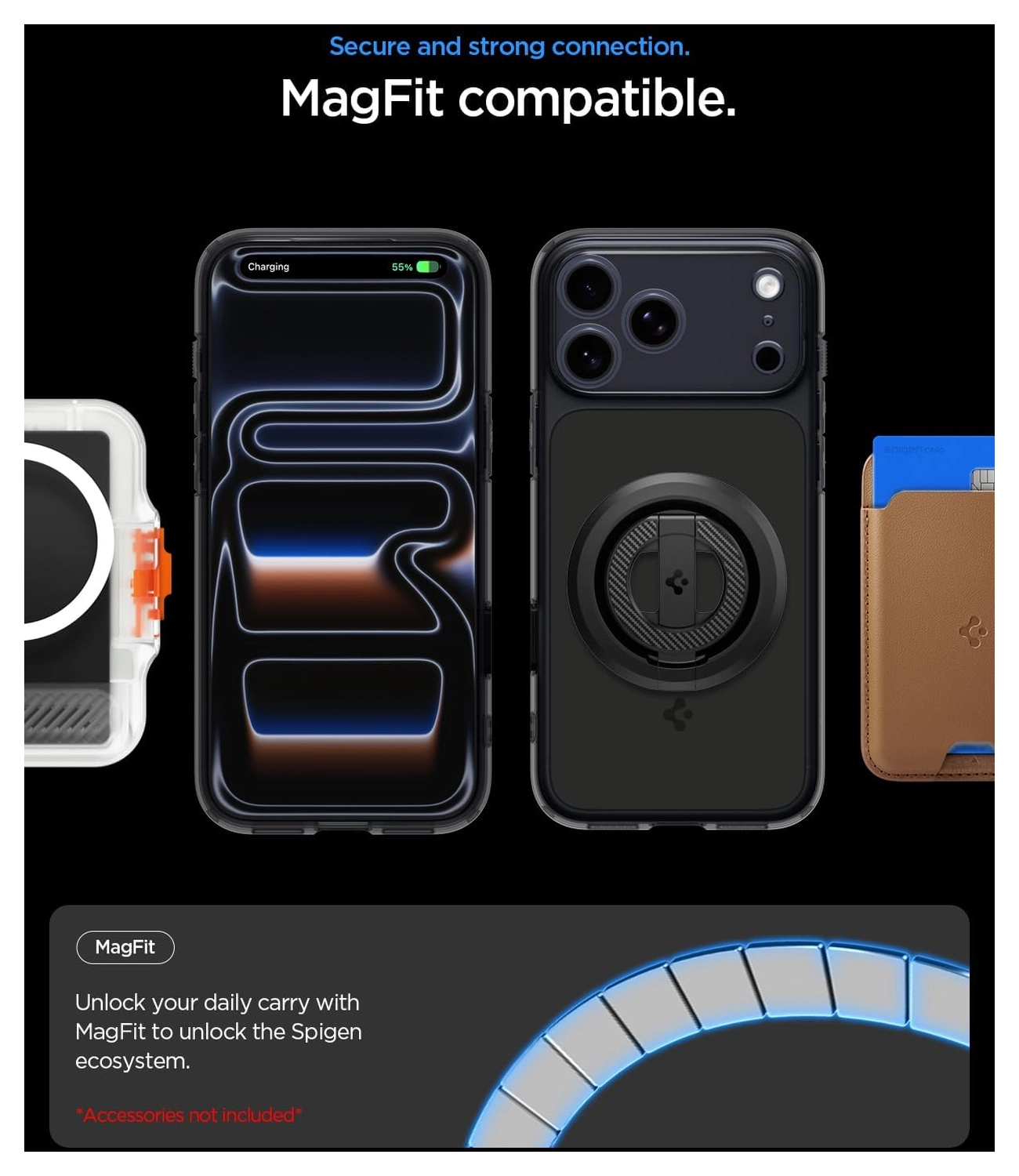 Spigen Ultra Hybrid T iPhone 17 Pro Max Hoesje MagSafe Matte Zwart afbeelding 7