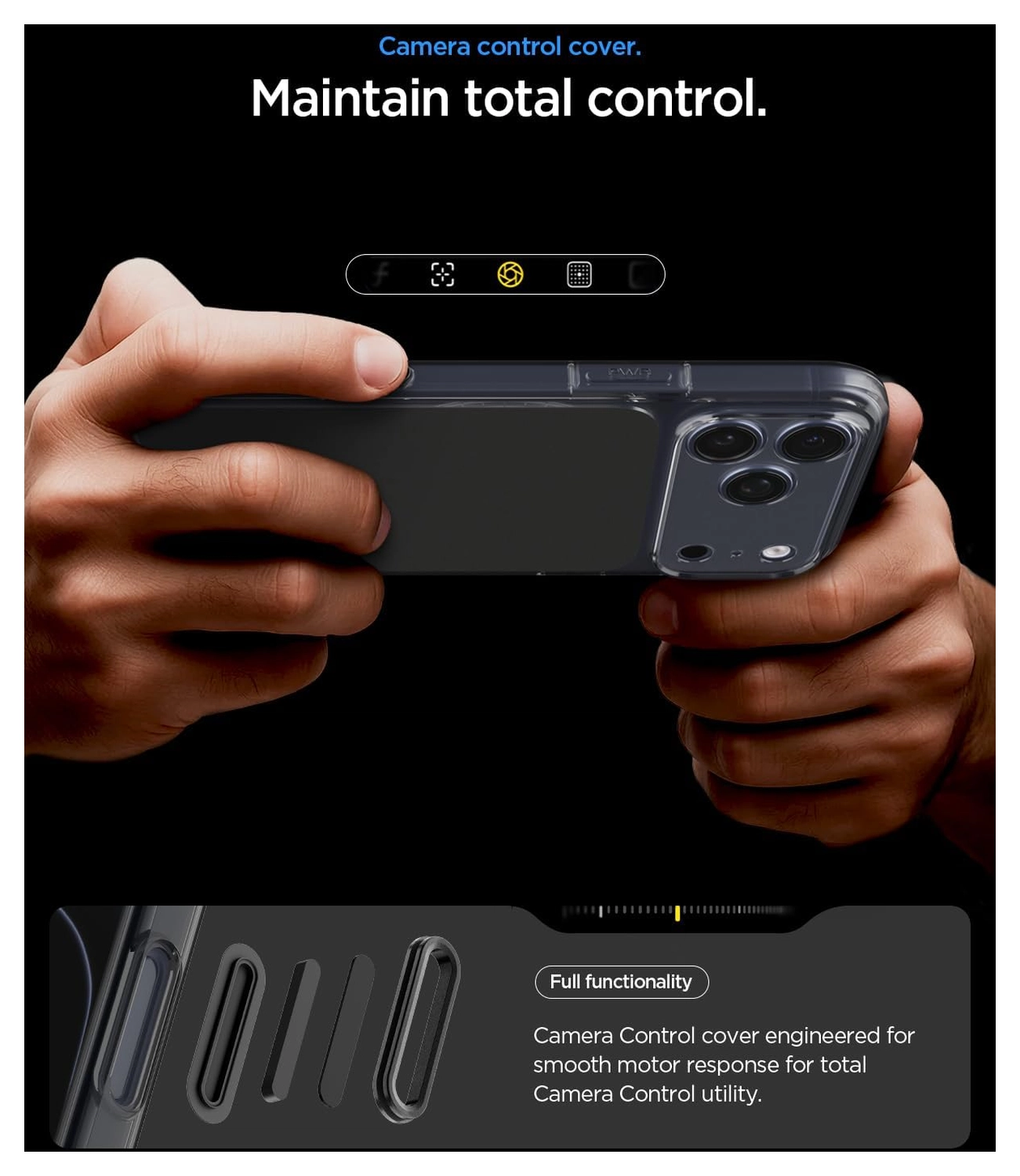 Spigen Ultra Hybrid T iPhone 17 Pro Max Hoesje MagSafe Matte Zwart afbeelding 8