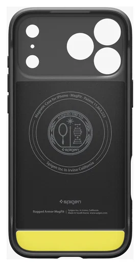 Spigen Rugged Armor MagFit Apple iPhone 17 Pro Hoesje MagSafe Matte Zwart afbeelding 10