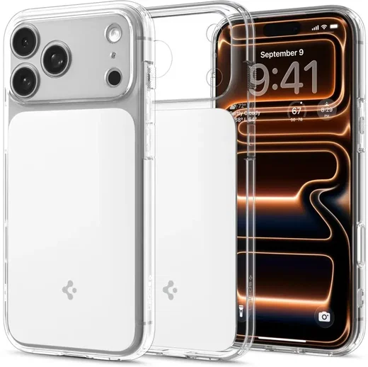 Spigen Ultra Hybrid T Apple iPhone 17 Pro Hoesje MagSafe Transparant Wit afbeelding 2