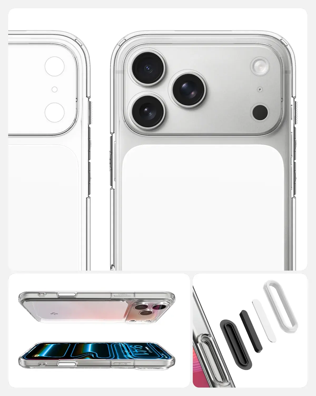 Spigen Ultra Hybrid T Apple iPhone 17 Pro Hoesje MagSafe Transparant Wit afbeelding 8