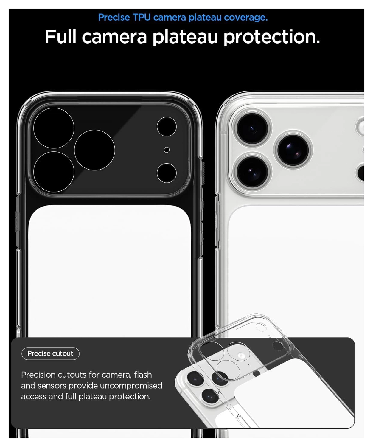 Spigen Ultra Hybrid T iPhone 17 Pro Hoesje MagSafe Back Cover Transparant Wit afbeelding 4