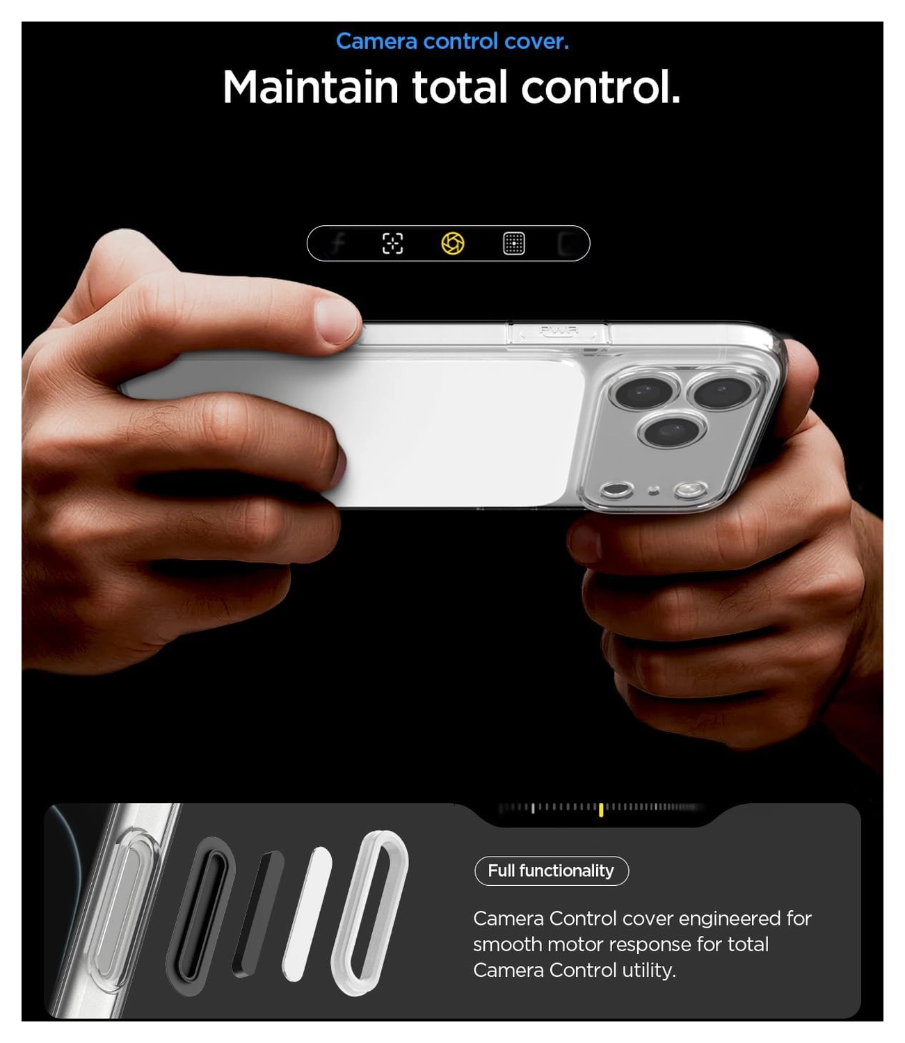 Spigen Ultra Hybrid T iPhone 17 Pro Hoesje MagSafe Back Cover Transparant Wit afbeelding 7