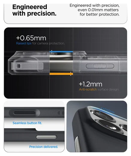 Spigen Nano Pop MagFit iPhone 17 Pro Hoesje MagSafe Back Cover Zwart afbeelding 8