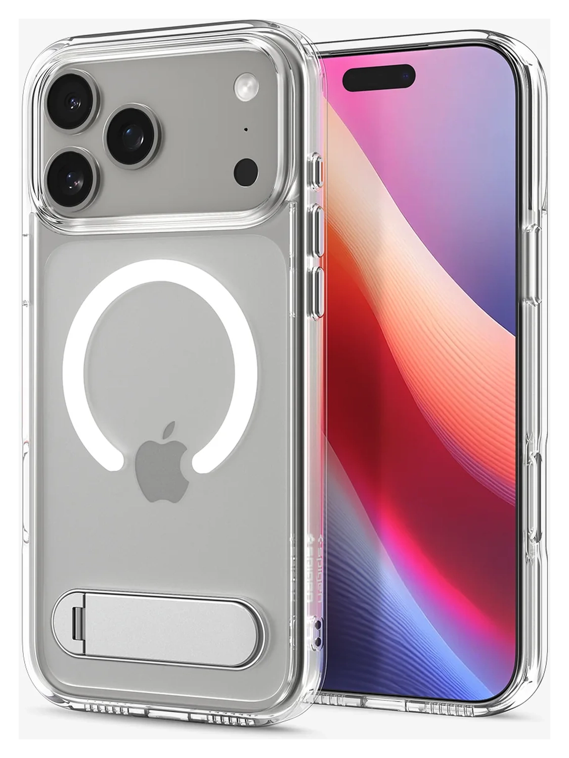 Spigen Ultra Hybrid S MagFit iPhone 17 Pro Hoesje Transparant Wit afbeelding 1
