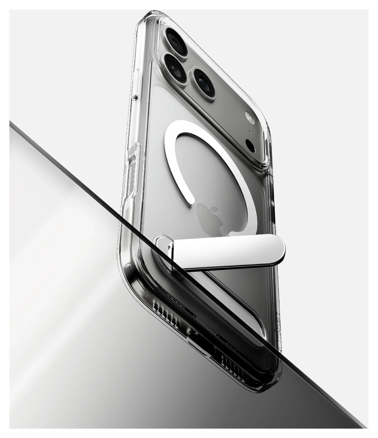 Spigen Ultra Hybrid S MagFit iPhone 17 Pro Hoesje Transparant Wit afbeelding 2