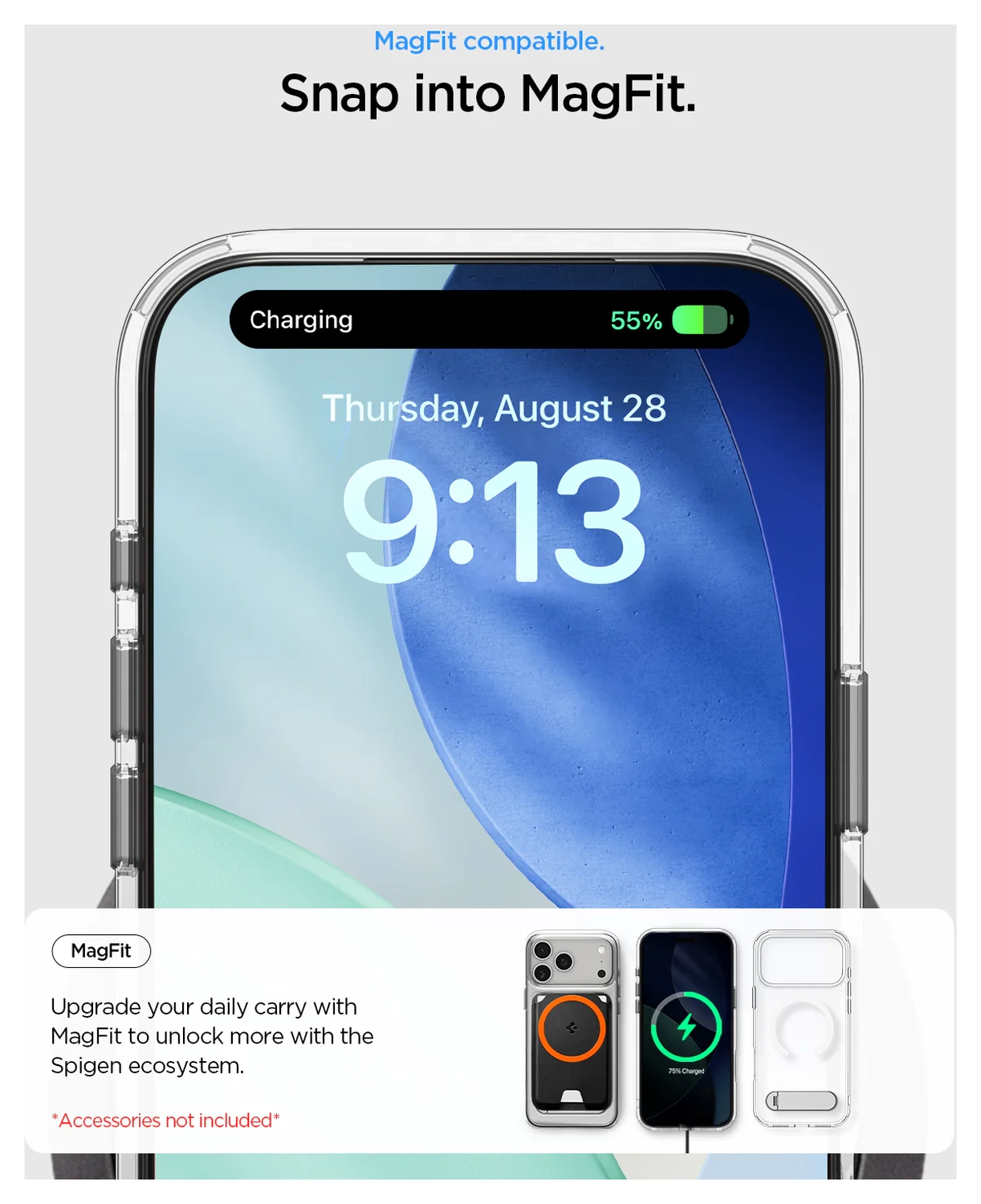 Spigen Ultra Hybrid S MagFit iPhone 17 Pro Hoesje Transparant Wit afbeelding 5