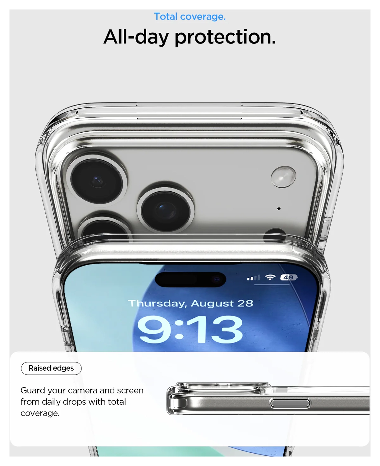 Spigen Ultra Hybrid S MagFit iPhone 17 Pro Hoesje Transparant Wit afbeelding 7