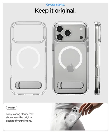 Spigen Ultra Hybrid S MagFit iPhone 17 Pro Hoesje Transparant Wit afbeelding 8