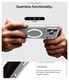 Spigen Ultra Hybrid MagFit iPhone 17 Pro Max Hoesje MagSafe Transparant Wit afbeelding 6