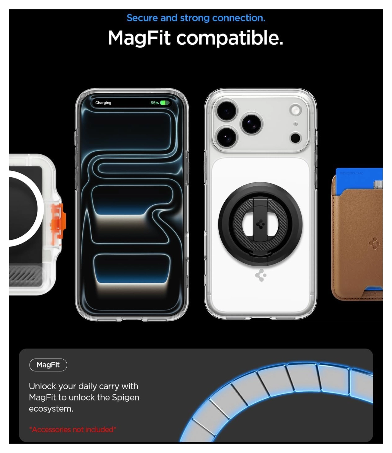 Spigen Ultra Hybrid T iPhone 17 Pro Max Hoesje MagSafe Transparant Wit afbeelding 7