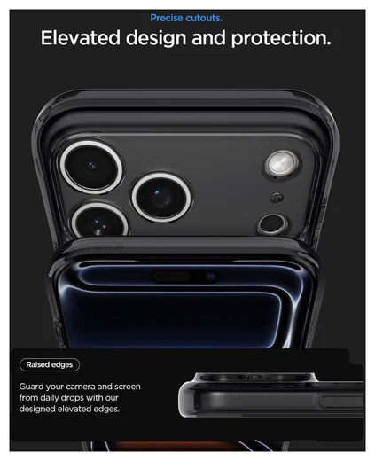 Spigen Ultra Hybrid MagFit iPhone 17 Pro Max Hoesje MagSafe Zero One Zwart afbeelding 3