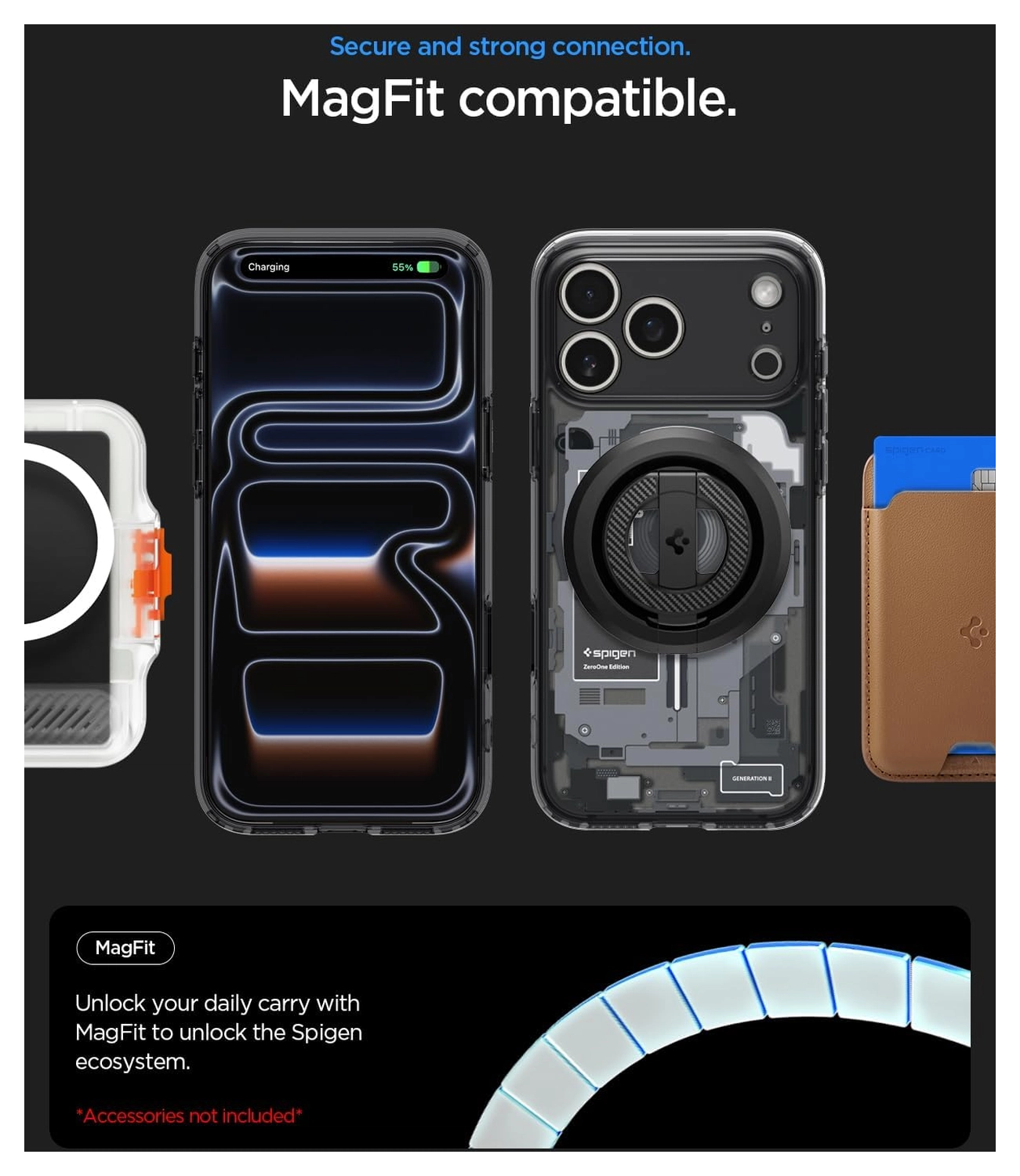 Spigen Ultra Hybrid MagFit iPhone 17 Pro Max Hoesje MagSafe Zero One Zwart afbeelding 4