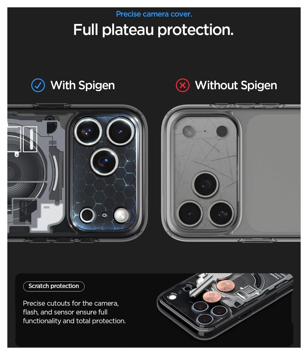 Spigen Ultra Hybrid MagFit iPhone 17 Pro Max Hoesje MagSafe Zero One Zwart afbeelding 5