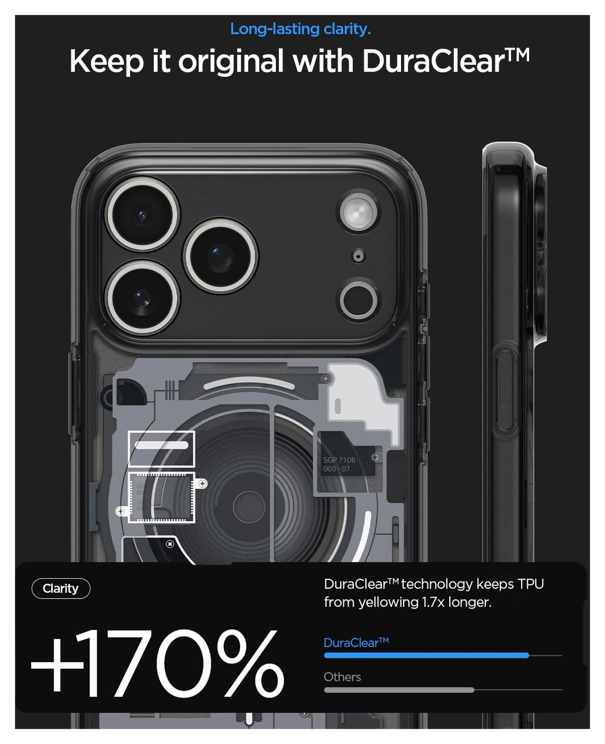 Spigen Ultra Hybrid MagFit iPhone 17 Pro Max Hoesje MagSafe Zero One Zwart afbeelding 7