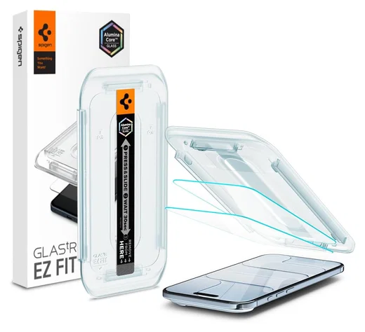Spigen Glas.tR EZ Fit iPhone Air Screen Protector Tempered Glass 2-Pack afbeelding 1