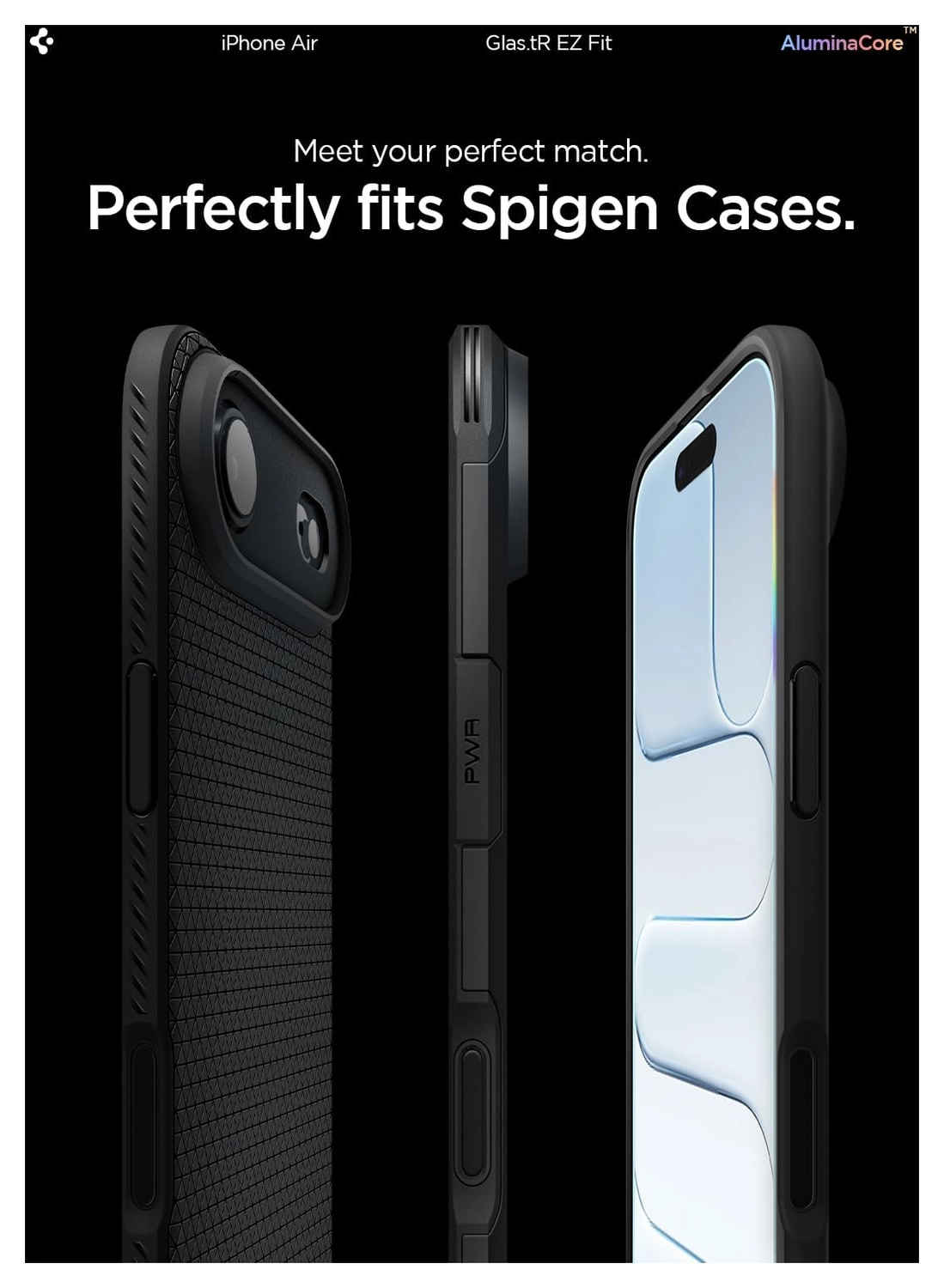 Spigen Glas.tR EZ Fit iPhone Air Screen Protector Tempered Glass 2-Pack afbeelding 5