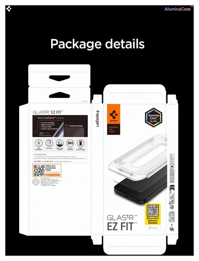 Spigen Glas.tR EZ Fit iPhone Air Screen Protector Tempered Glass 2-Pack afbeelding 9