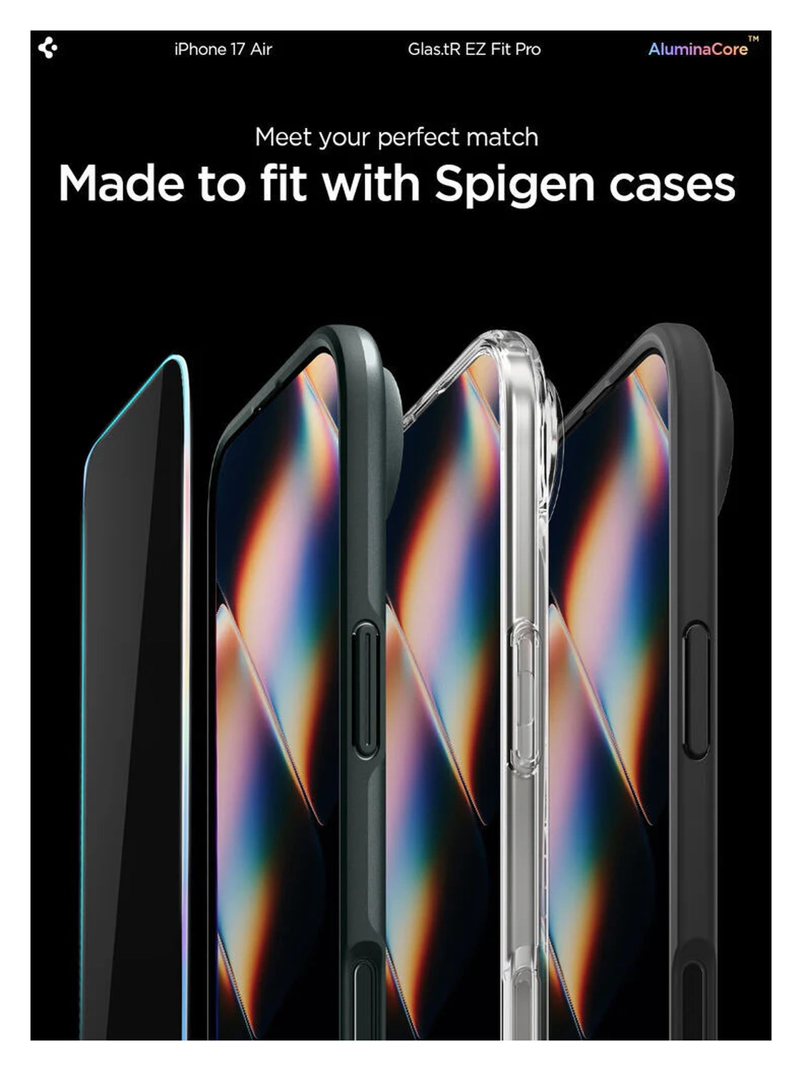 Spigen Glas.tR EZ Fit iPhone Air Screen Protector Tempered Glass 1-Pack afbeelding 8