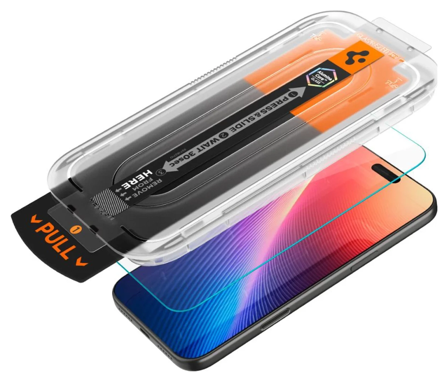 Spigen Glas.tR EZ Fit iPhone Air Screen Protector Tempered Glass 1-Pack afbeelding 9