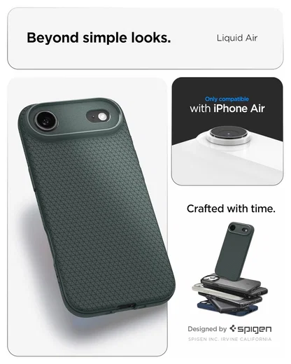 Spigen Liquid Air Apple iPhone Air Hoesje Back Cover Groen afbeelding 2