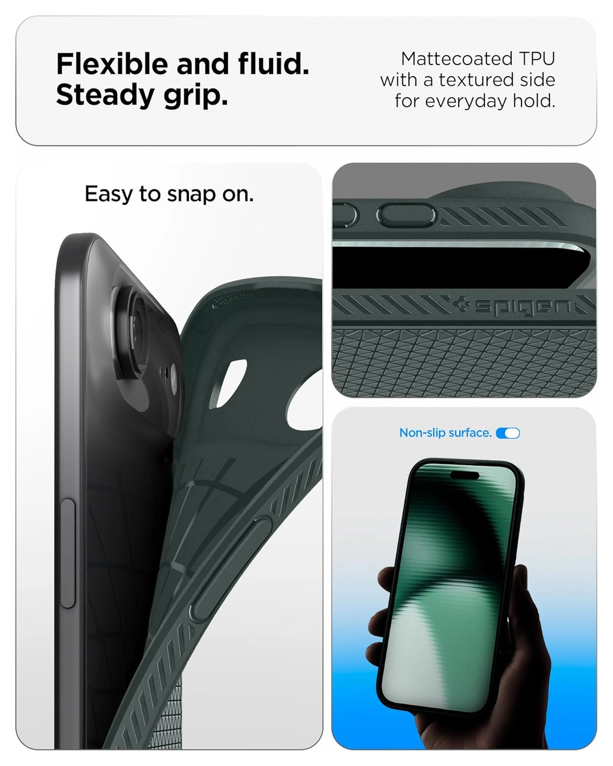 Spigen Liquid Air Apple iPhone Air Hoesje Back Cover Groen afbeelding 5