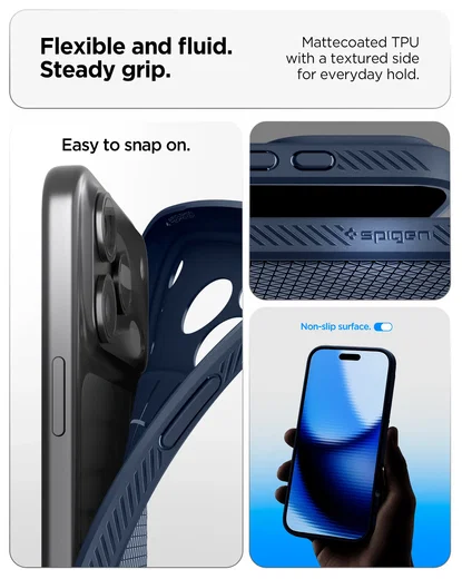 Spigen Liquid Air Apple iPhone 17 Pro Max Hoesje Back Cover Blauw afbeelding 4