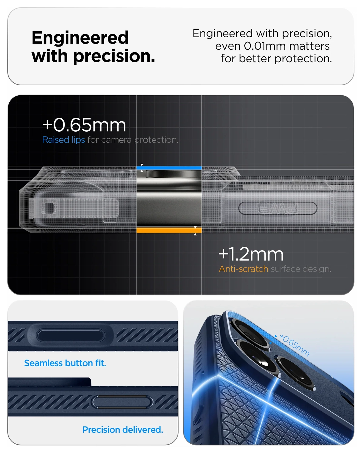 Spigen Liquid Air Apple iPhone 17 Pro Max Hoesje Back Cover Blauw afbeelding 7