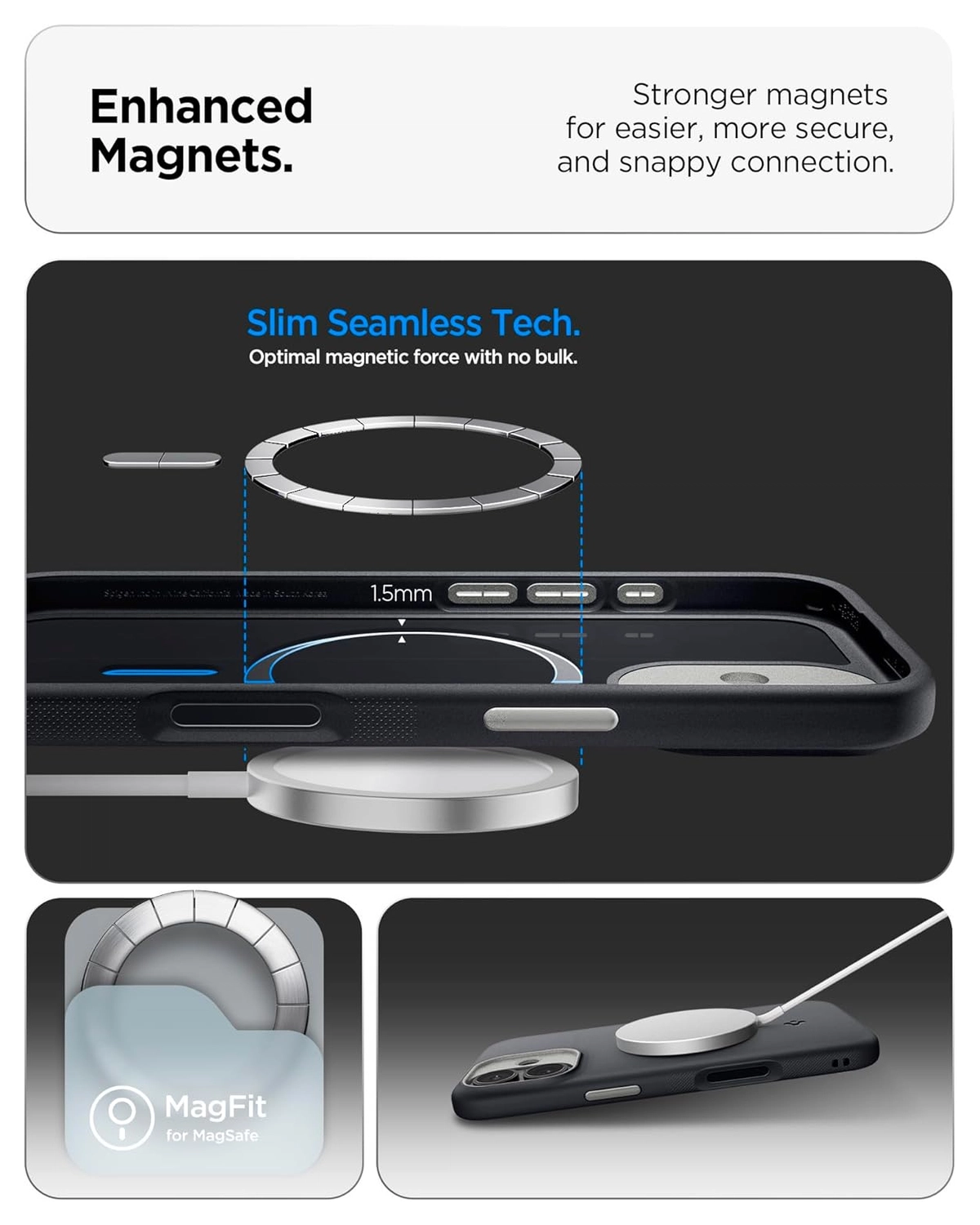 Spigen Nano Pop MagFit iPhone 17 Hoesje MagSafe Back Cover Zwart afbeelding 7