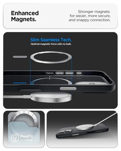 Spigen Nano Pop MagFit iPhone 17 Hoesje MagSafe Back Cover Zwart afbeelding 7