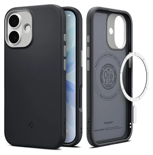 Spigen Nano Pop MagFit iPhone 17 Hoesje MagSafe Back Cover Zwart afbeelding 1