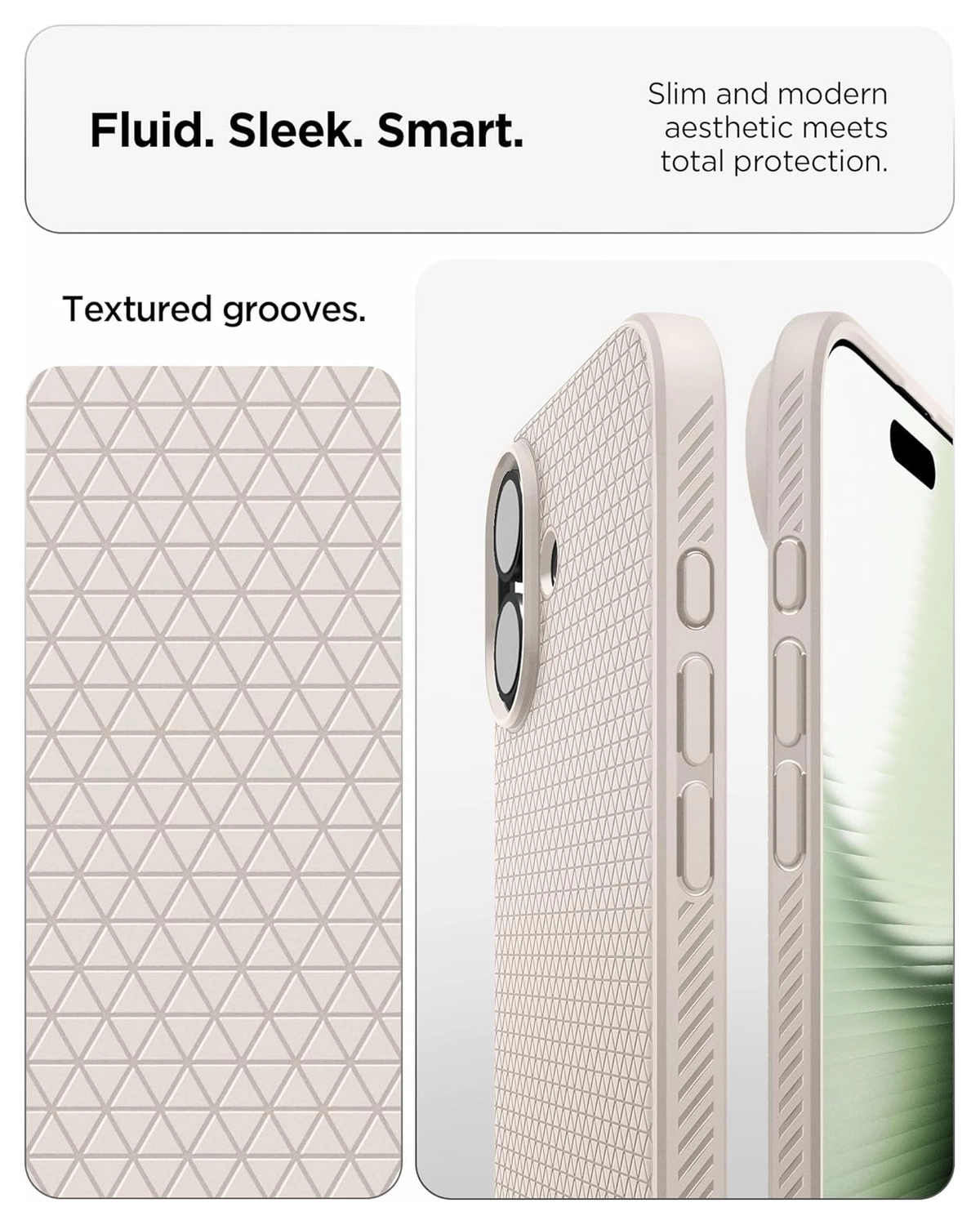 Spigen Liquid Air Apple iPhone 17 Hoesje Back Cover Titanium afbeelding 5