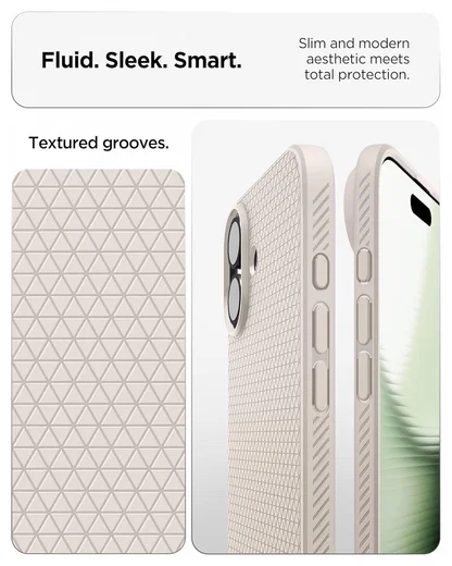 Spigen Liquid Air Apple iPhone 17 Hoesje Back Cover Titanium afbeelding 5