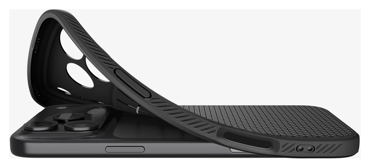 Spigen Liquid Air Apple iPhone 17 Pro Max Hoesje Back Cover Matte Zwart afbeelding 13
