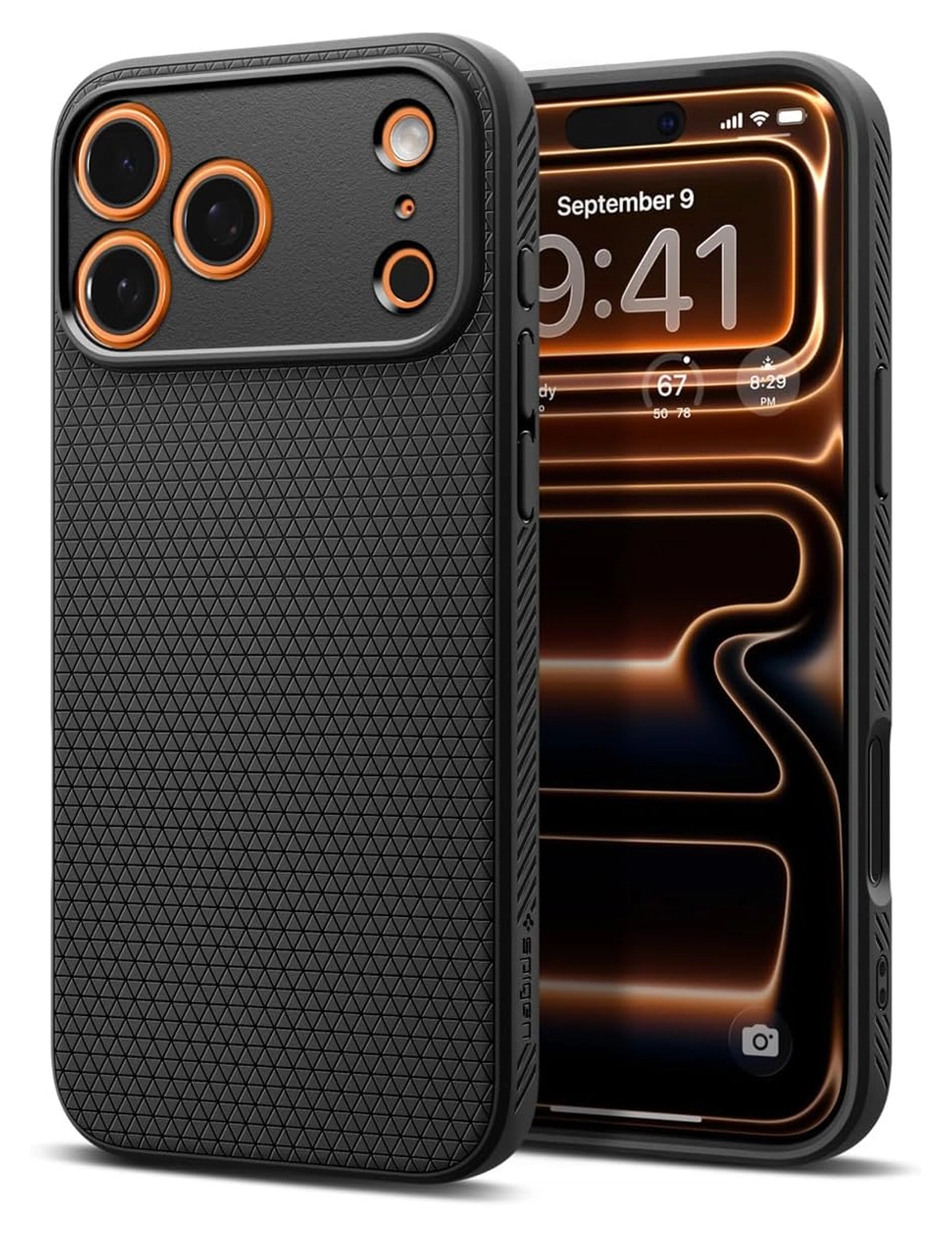 Spigen Liquid Air Apple iPhone 17 Pro Max Hoesje Back Cover Matte Zwart afbeelding 1