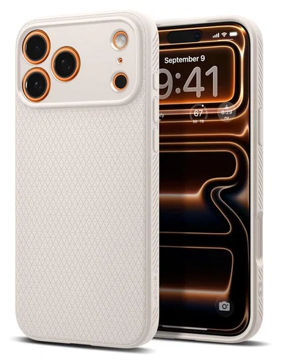 Spigen Liquid Air Apple iPhone 17 Pro Max Hoesje Back Cover Titanium afbeelding 1